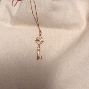 Stella and Dot Gold key necklace